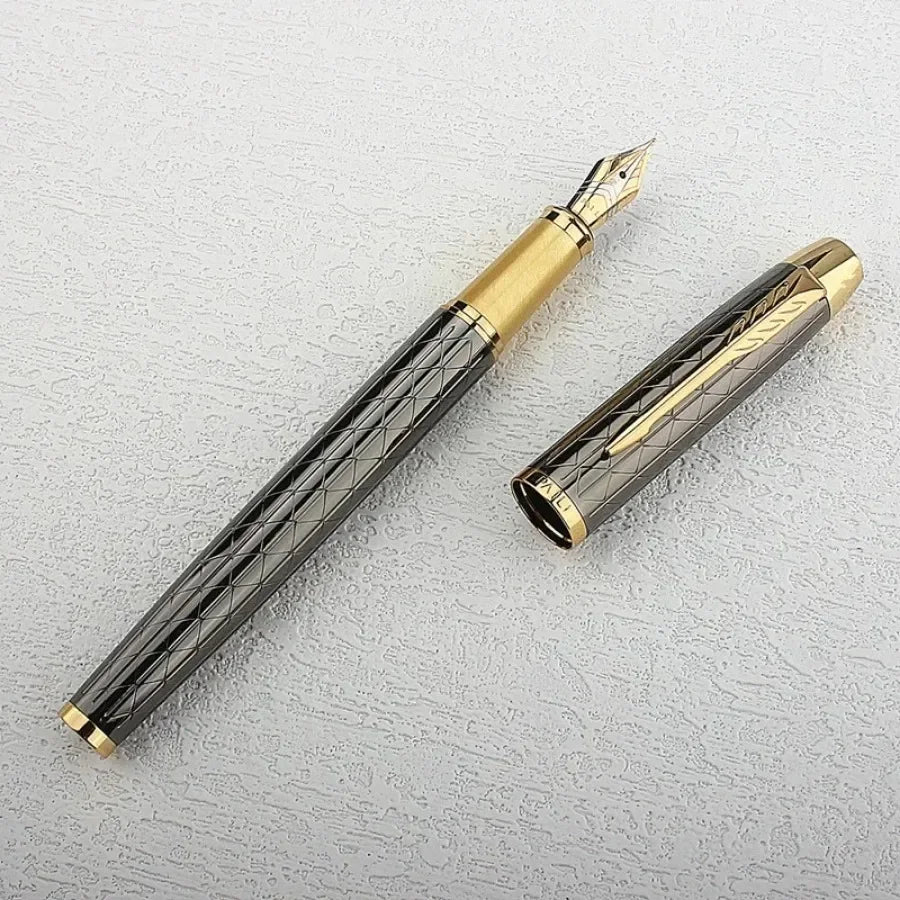 Deluxe Metal Fountain Pen Without Ink Refill Convertible Calligraphy Pen for Writing and Drawing