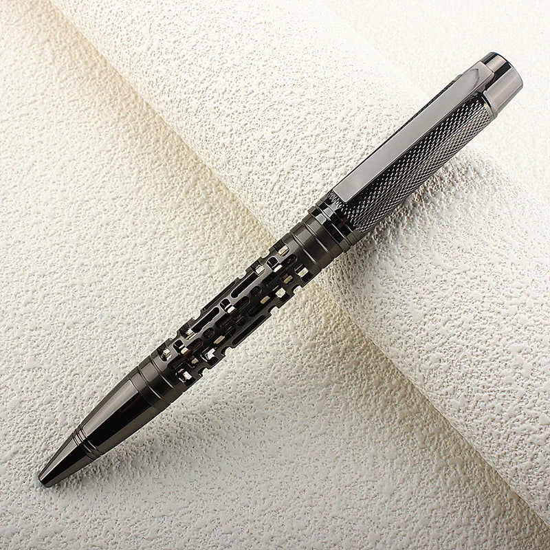 Luxury Hollow 308 Classic Design Metal Ballpoint Pen Office Business Men High Quality Gift Writing Pen Gift