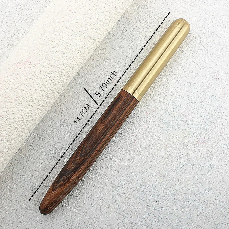 High Quality Copper WOOD RollerBall Pen Stationery Office School Supplies Writing