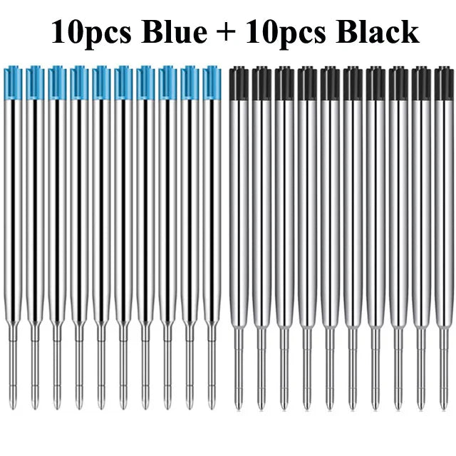 20/10pcs 0.7mm Roller Ballpoint Pen Refill