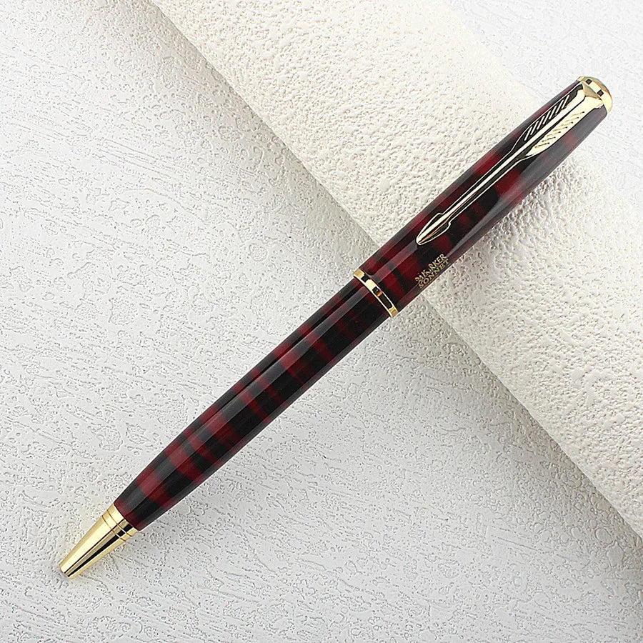 Luxury Metal Pen Replaceable Refill High-end Metal Business Signature Pen Office Writing Ballpoint Pen Writing Stationery Gift